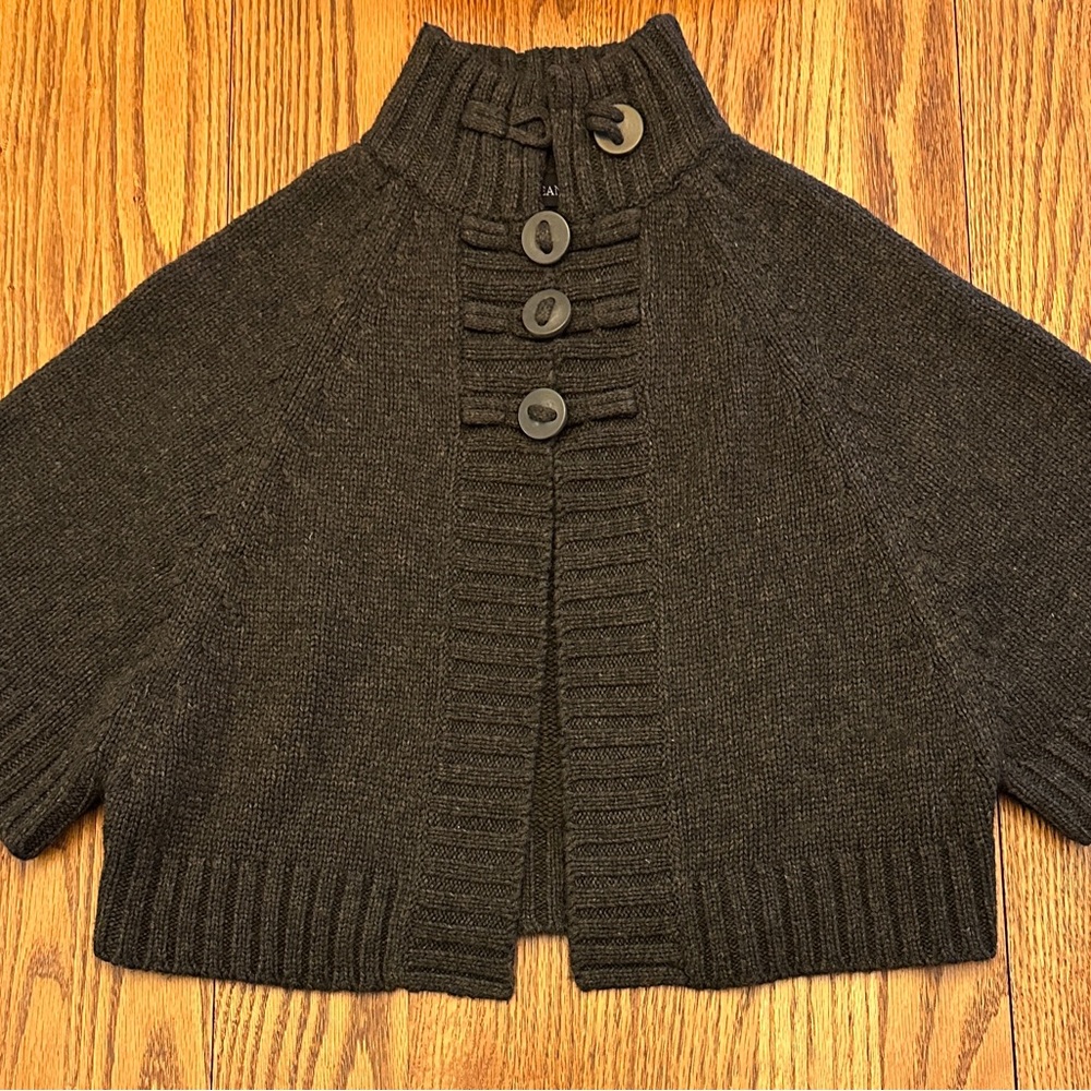 AK Jeans Cape Sweater Size Small Army Green
